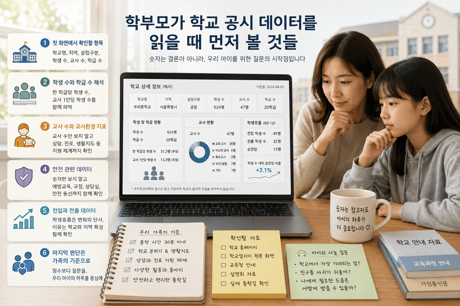 학부모가 학교 공시 데이터를 읽을 때 먼저 볼 것들